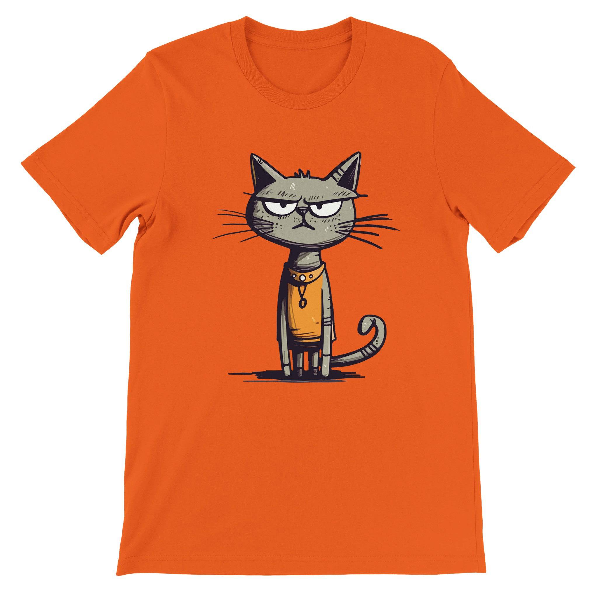 Budget Unisex Crewneck T-shirt/Egyptian-Funny-Cat - Enet Images