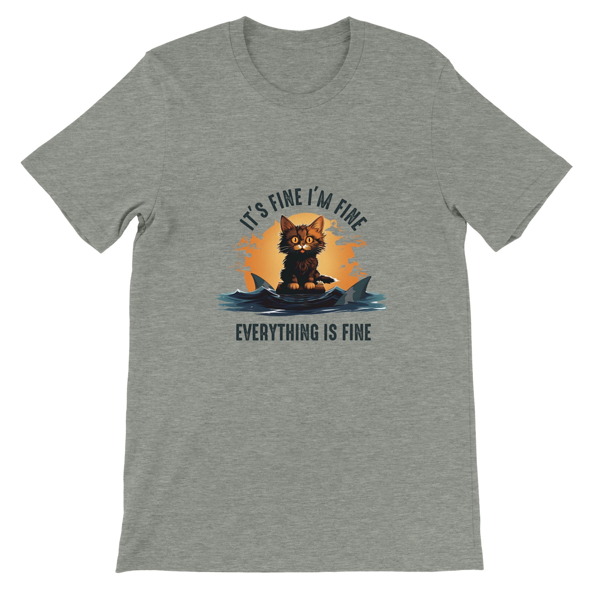 Budget Unisex Crewneck T-shirt/Everything-Is-Fine - Enet Images