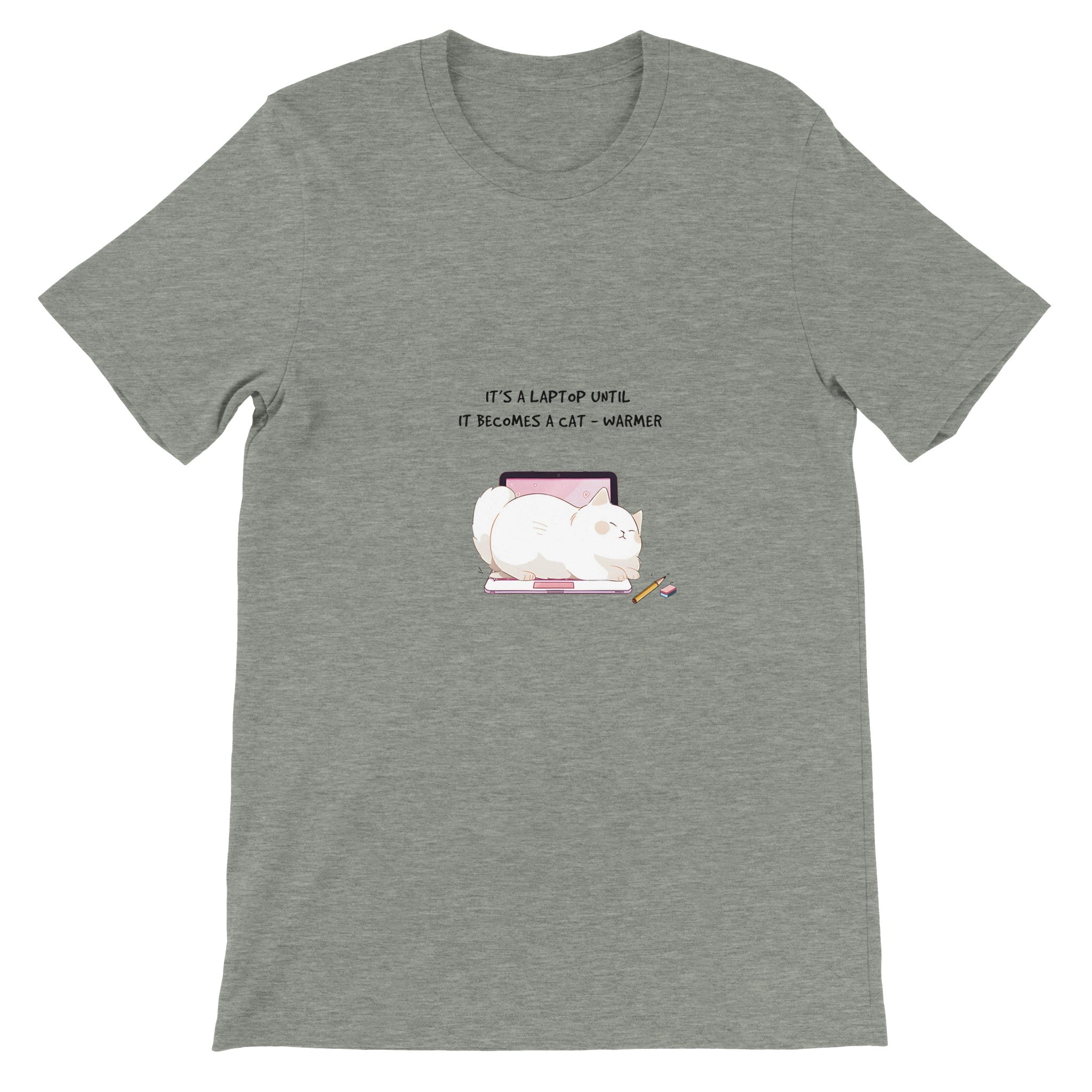 Budget Unisex Crewneck T-shirt/Cat-Warmer - Enet Images