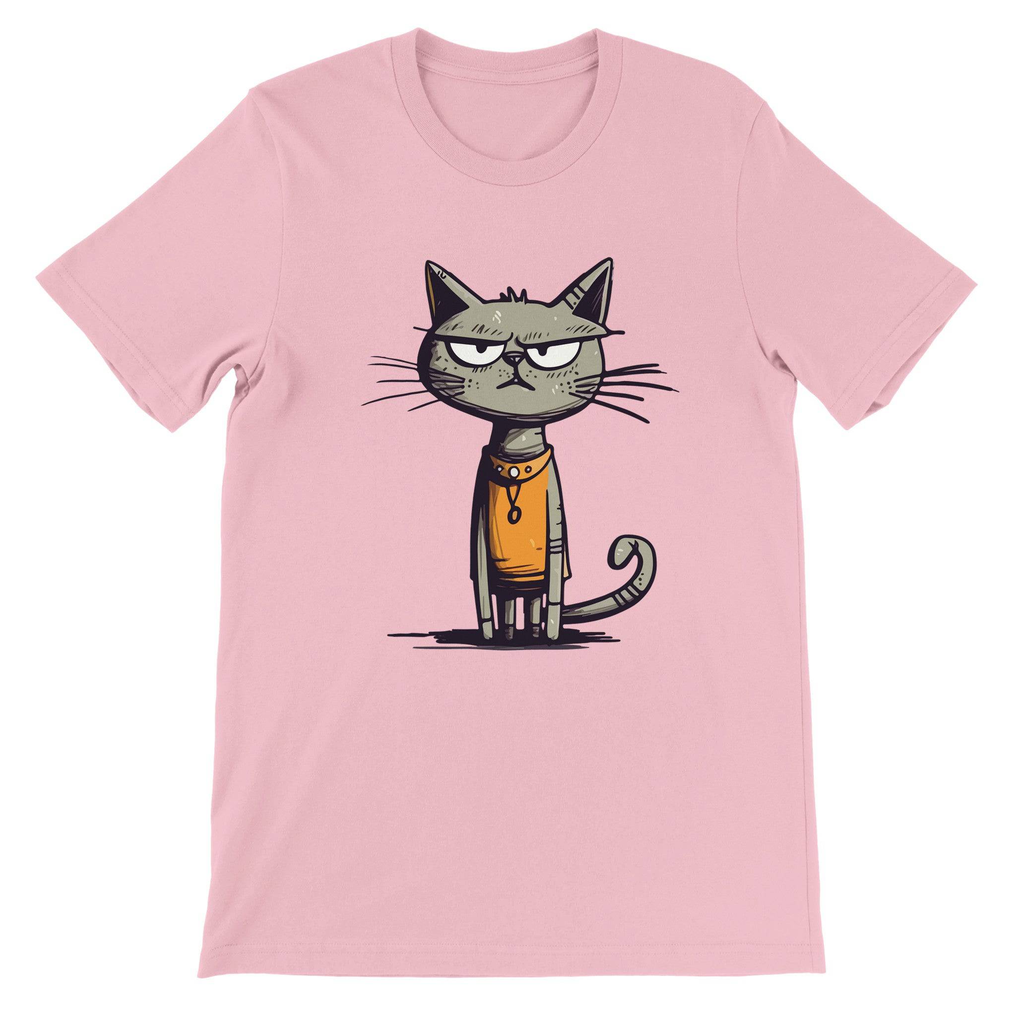 Budget Unisex Crewneck T-shirt/Egyptian-Funny-Cat - Enet Images