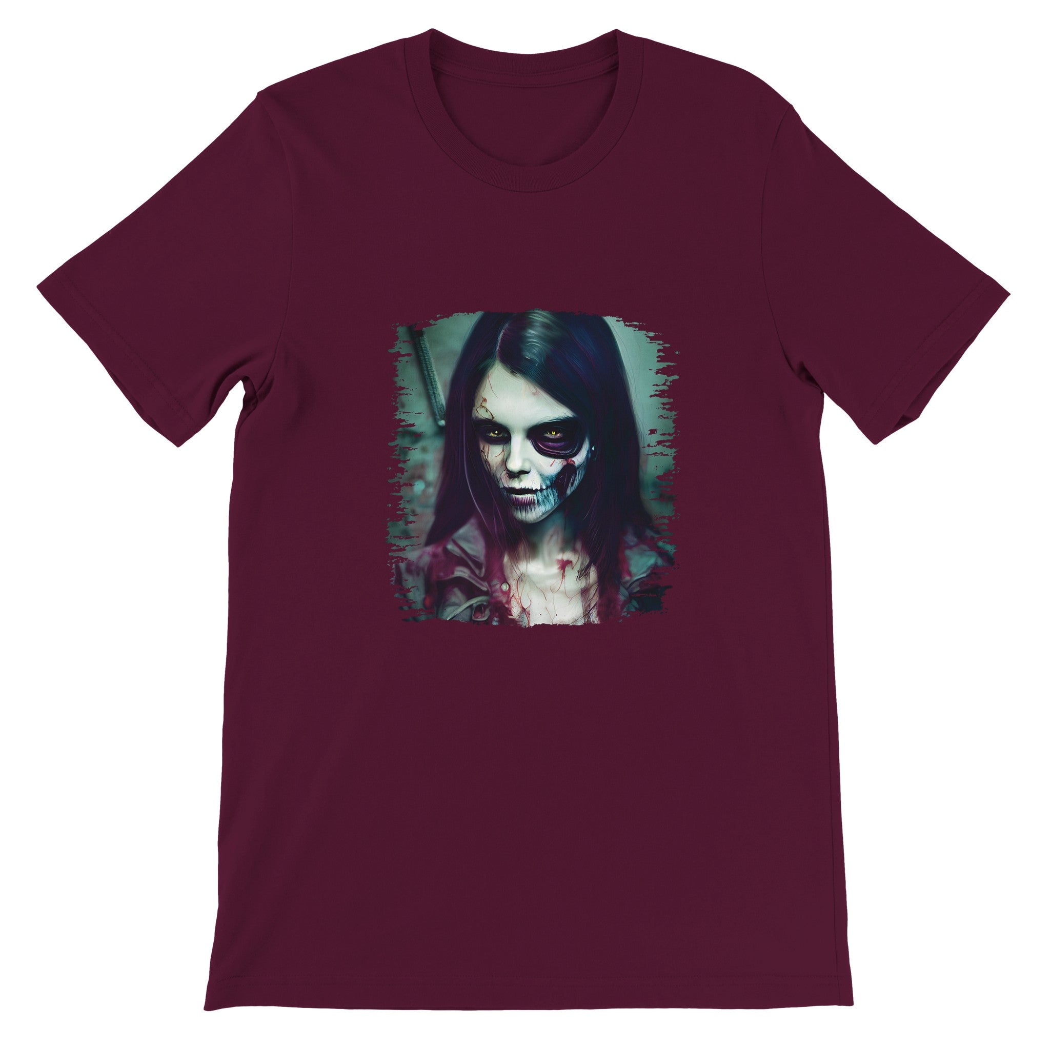 Budget Unisex Crewneck T-shirt/Zombie-Lady - Enet Images