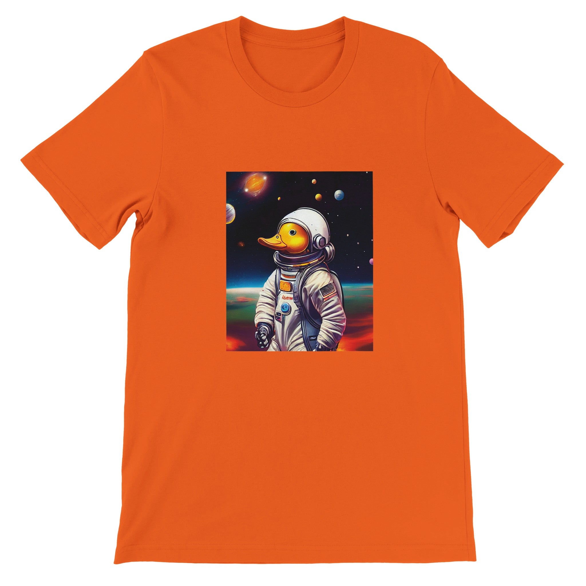 Budget Unisex Crewneck T-shirt/Astronaut-Duck - Enet Images