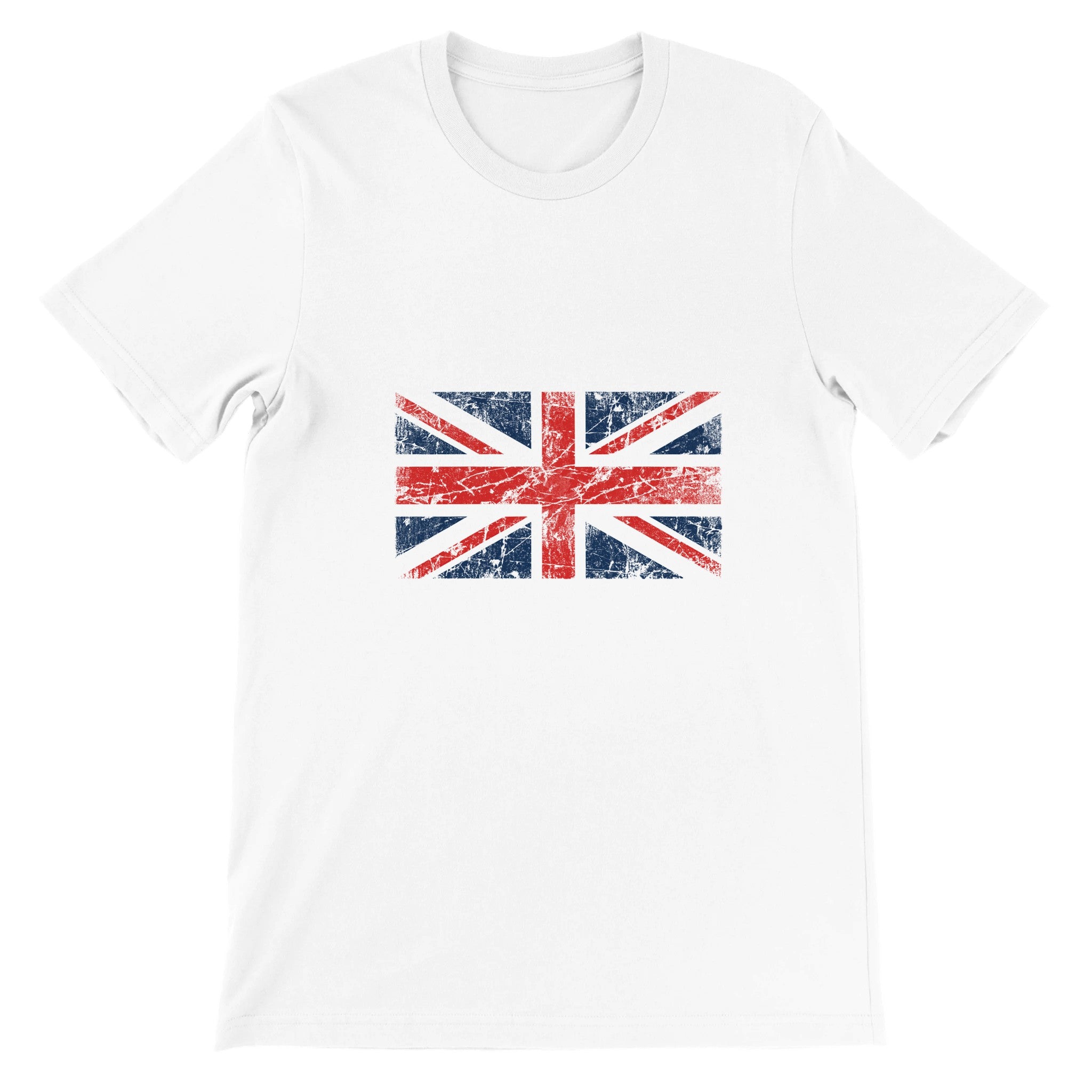 Budget Unisex Crewneck T-shirt/UK-Flag-Vintage - Enet Images