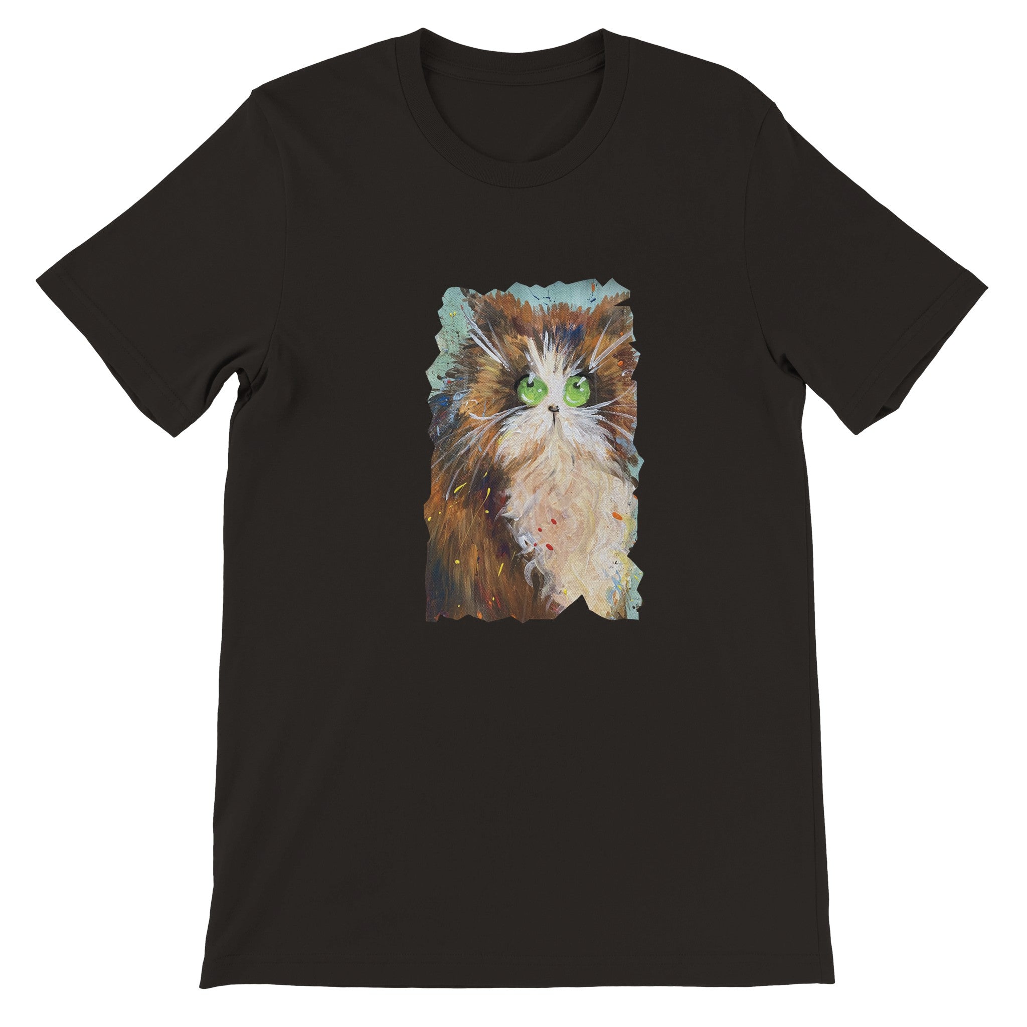 Budget Unisex Crewneck T-shirt/Cute-Cat - Enet Images