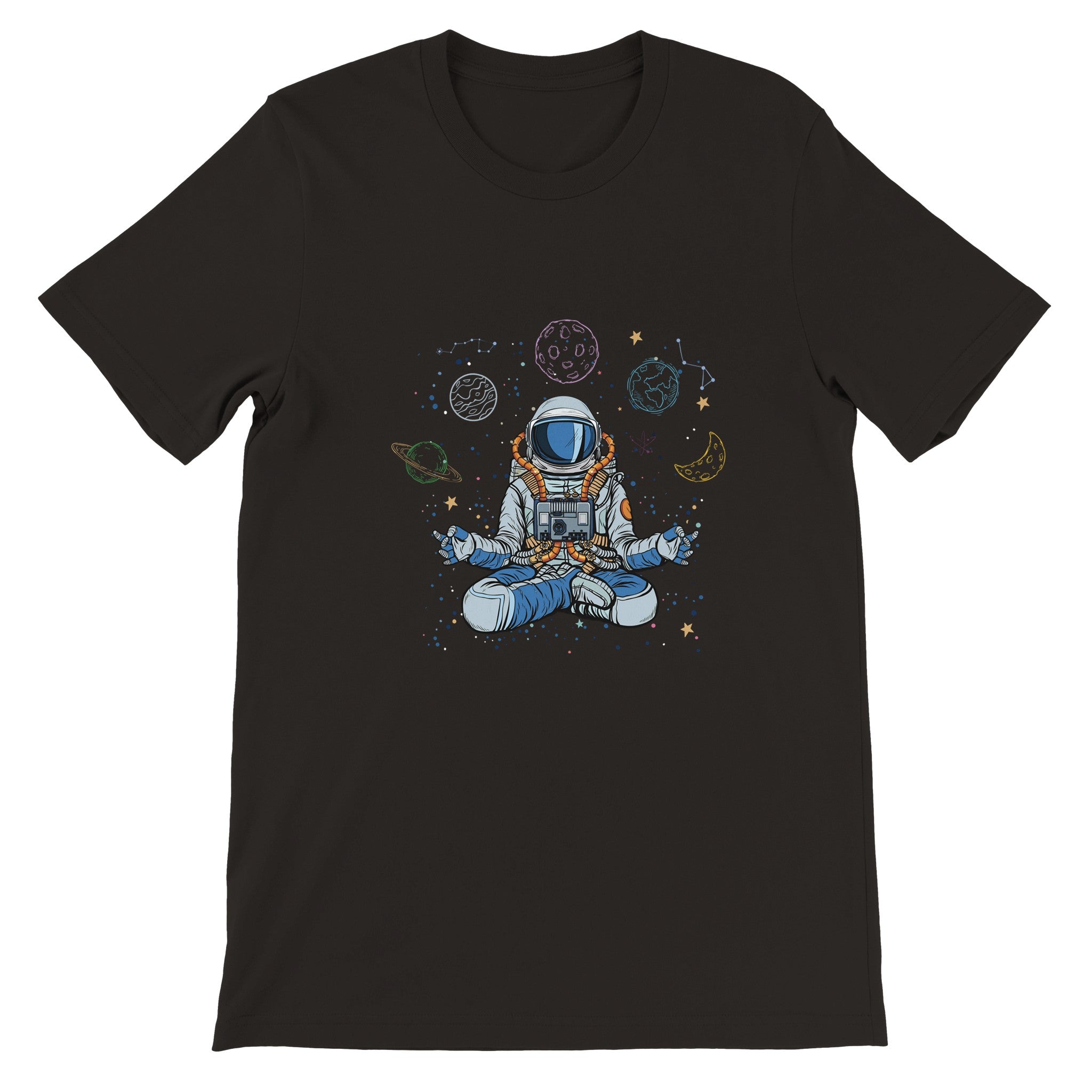 Budget Unisex Crewneck T-shirt/Astronaut-Yoga - Enet Images
