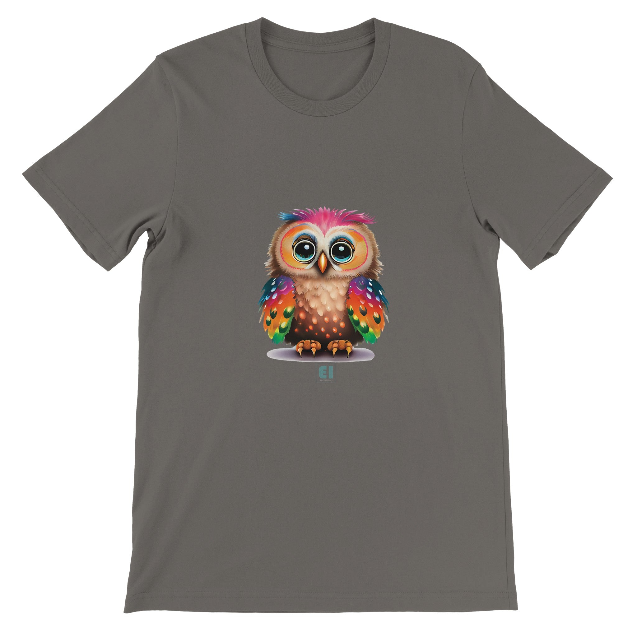 Budget Unisex Crewneck T-shirt/Funny-Baby-Owl - Enet Images