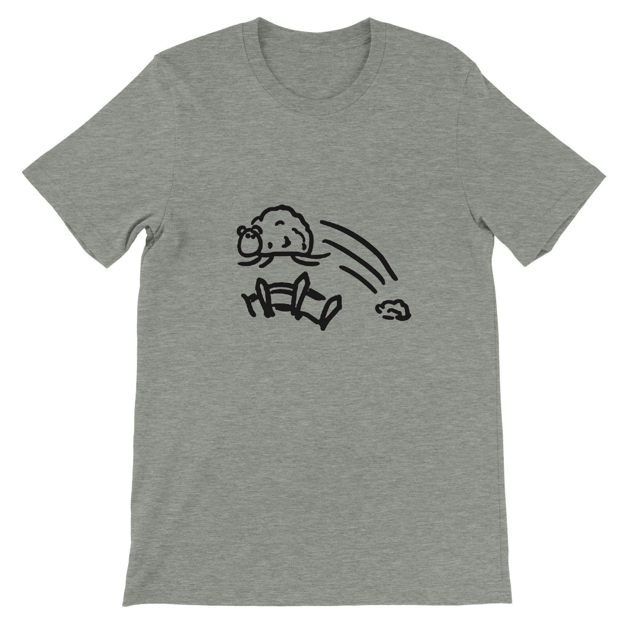 Budget Unisex Crewneck T-shirt/Sheep-Jumping-The-Fence - Enet Images
