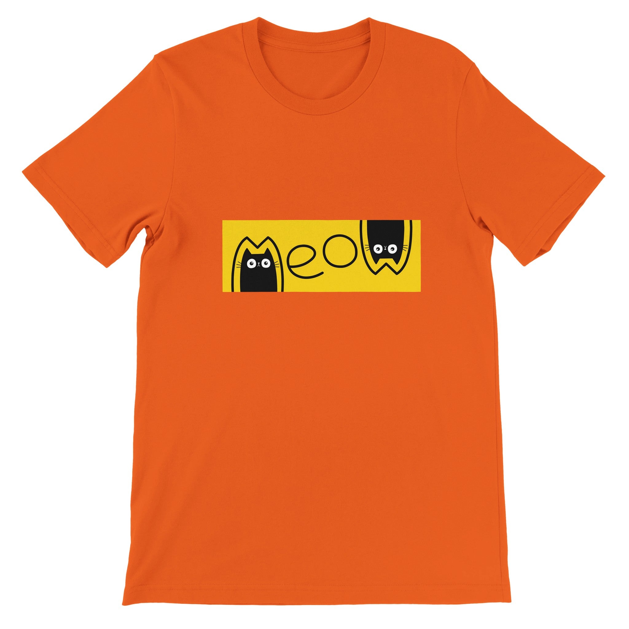 Budget Unisex Crewneck T-shirt/Cat-Meaw - Enet Images