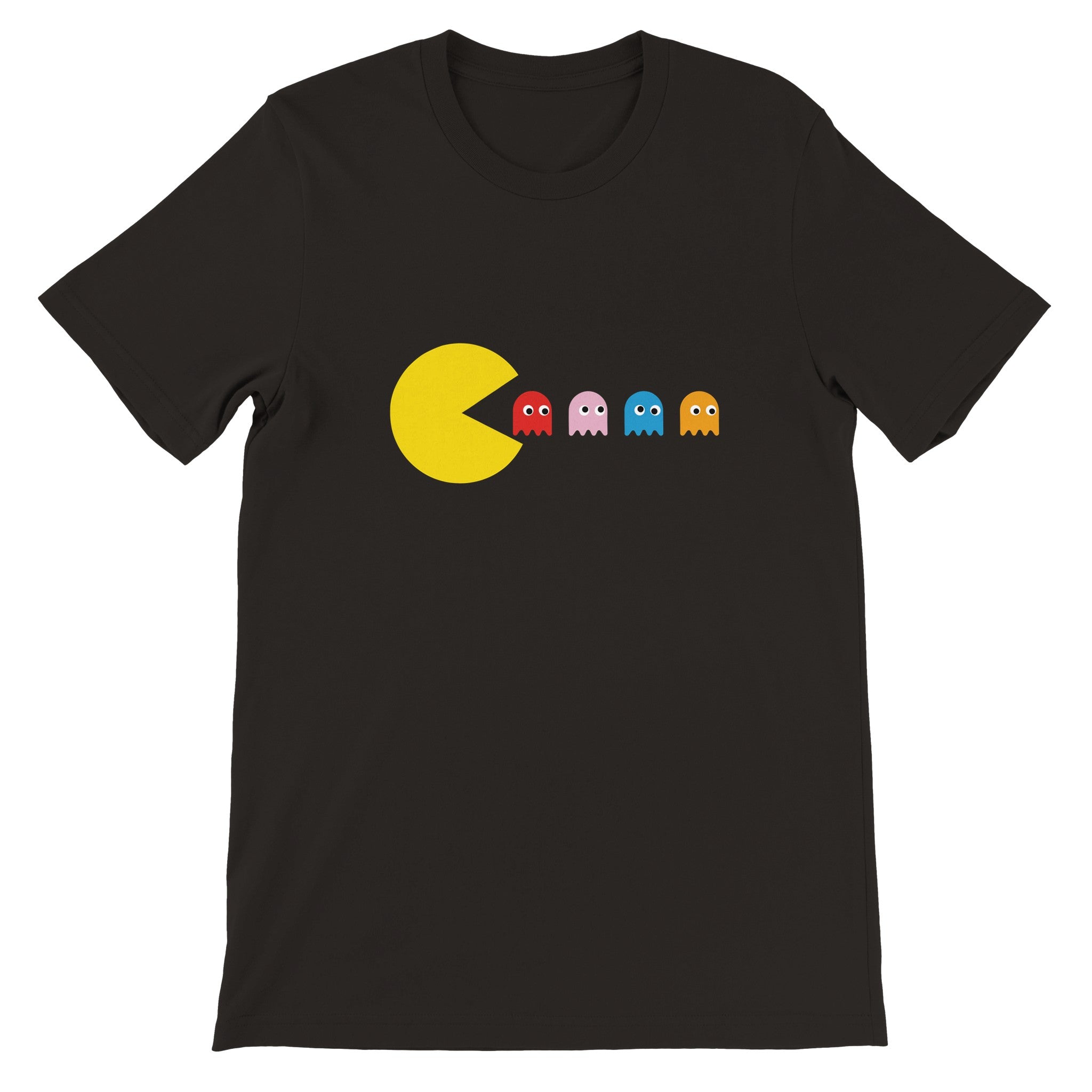 Budget Unisex Crewneck T-shirt/Pac-man-2 - Enet Images