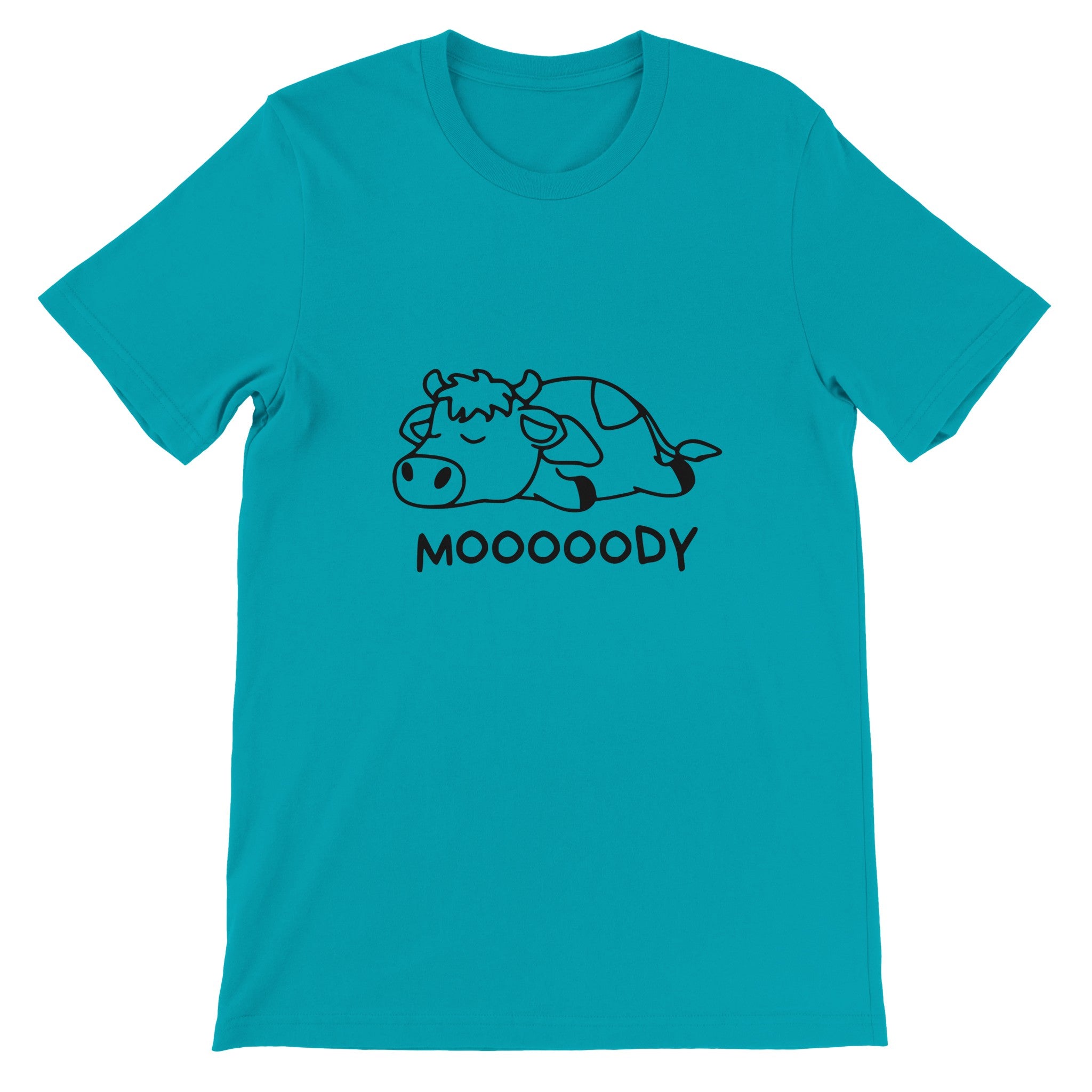 Budget Unisex Crewneck T-shirt/Moody-Cow - Enet Images