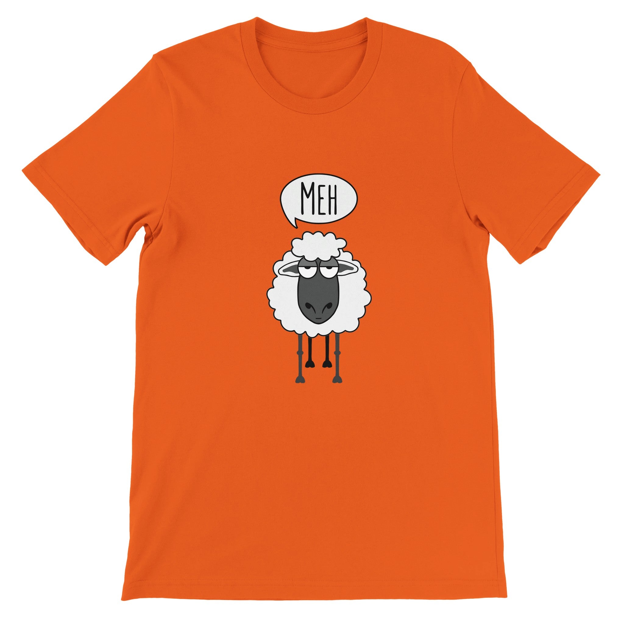 Budget Unisex Crewneck T-shirt/Sheep-Meh - Enet Images