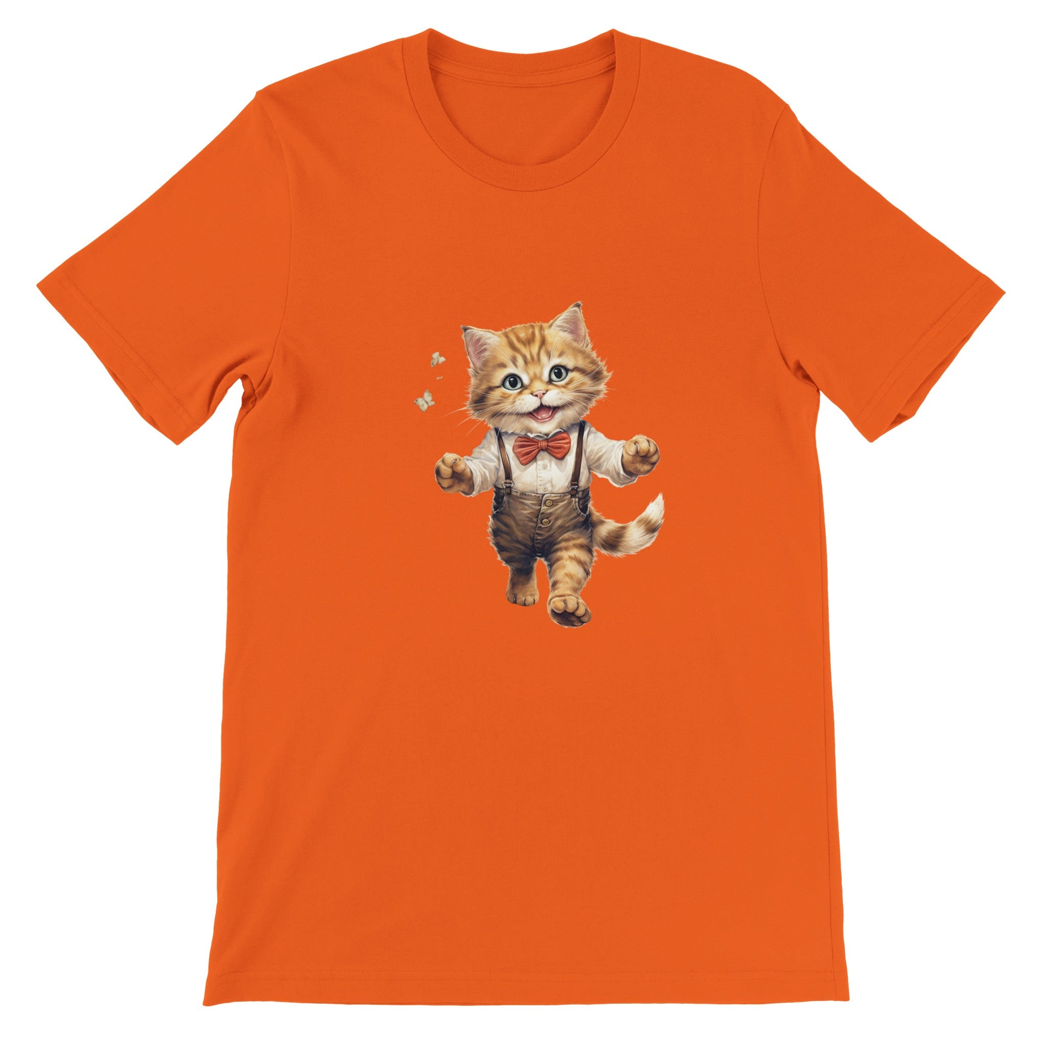 Budget Unisex Crewneck T-shirt/Mr-Cat - Enet Images
