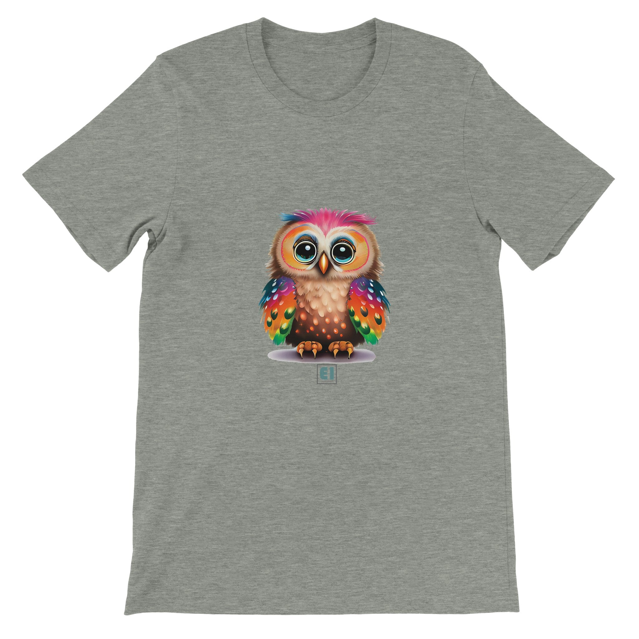 Budget Unisex Crewneck T-shirt/Funny-Baby-Owl - Enet Images