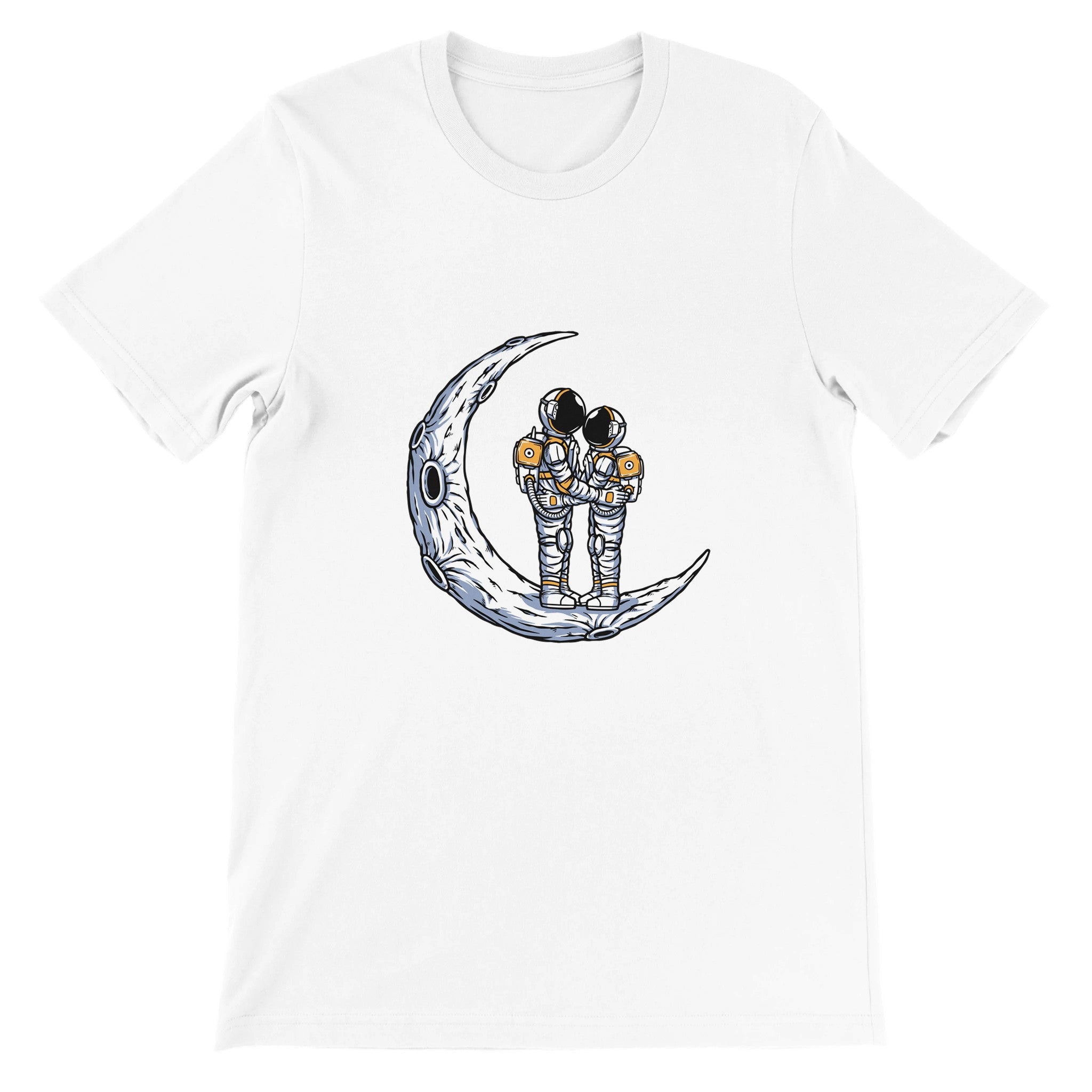 Budget Unisex Crewneck T-shirt/Astronaut-Dating - Enet Images