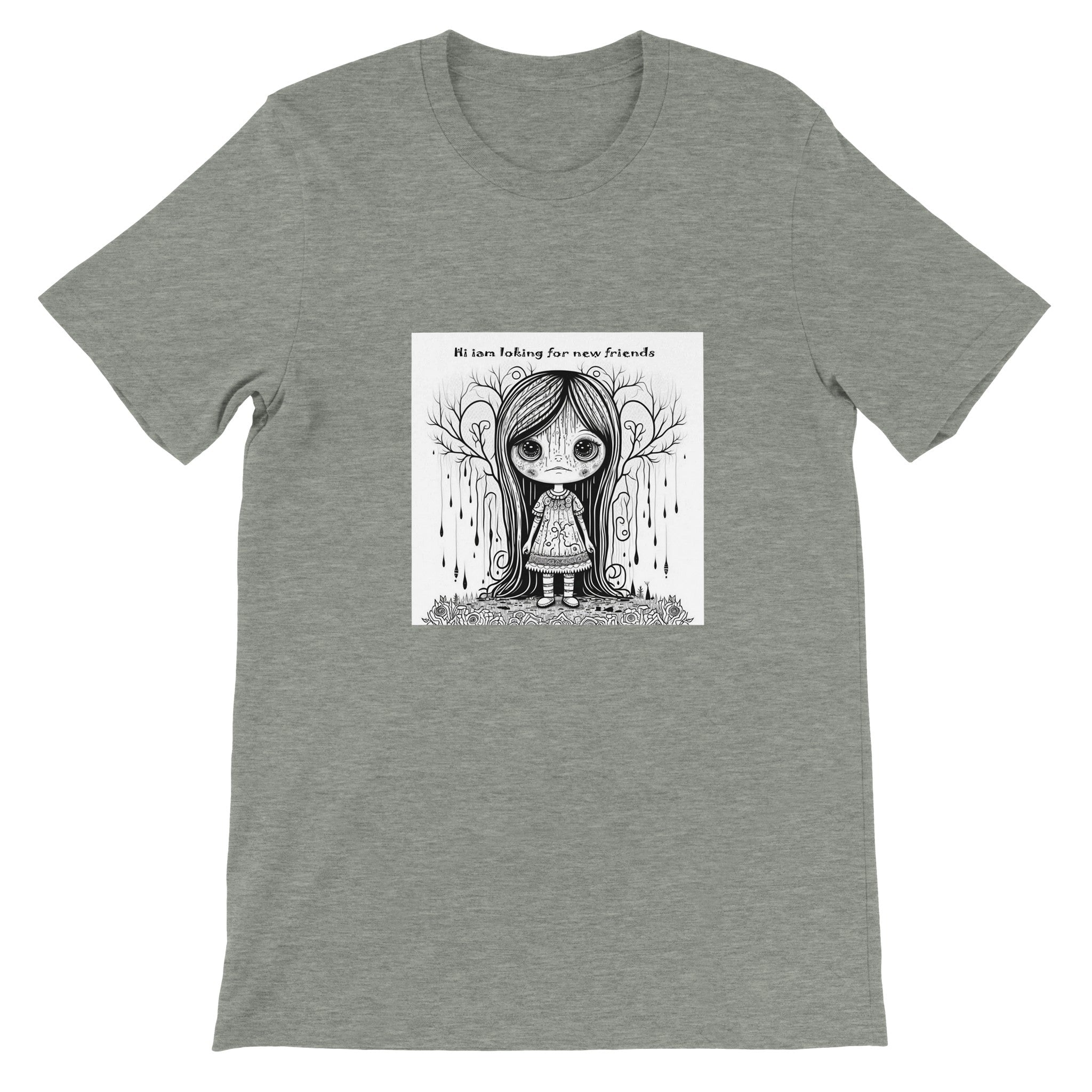 Budget Unisex Crewneck T-shirt/Looking-For-New-Friends - Enet Images