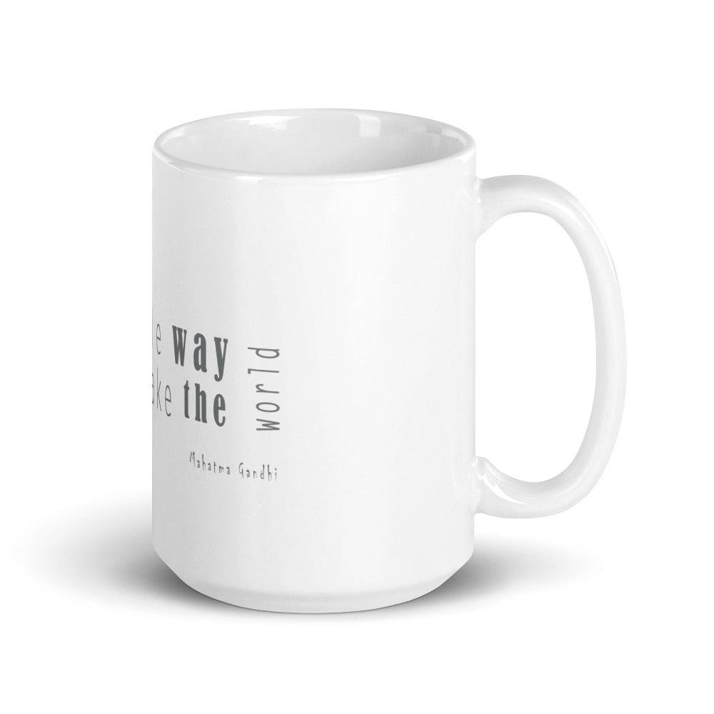 White glossy mug/In a Gentle Way - Enet Images