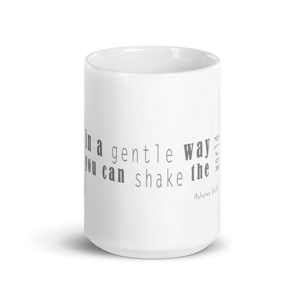 White glossy mug/In a Gentle Way - Enet Images