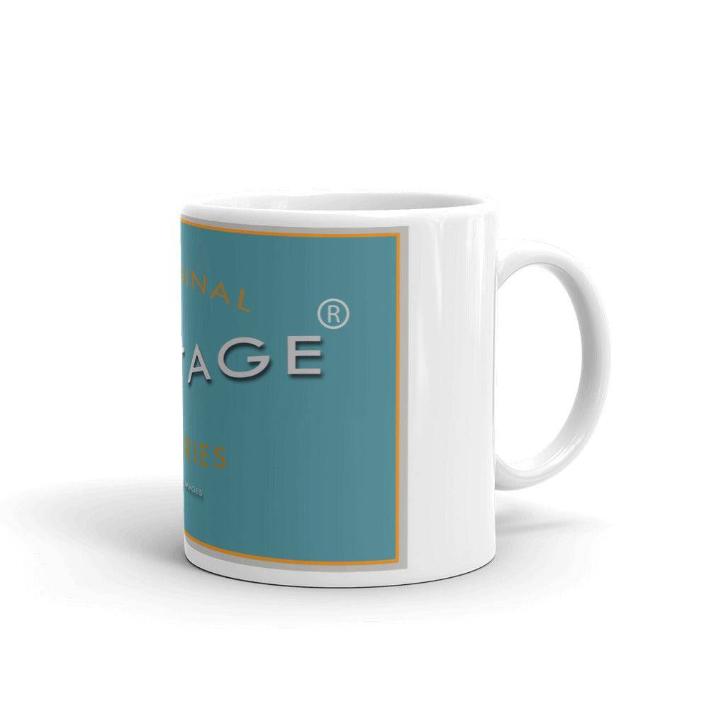 White glossy mug/Vintage Stories - Enet Images