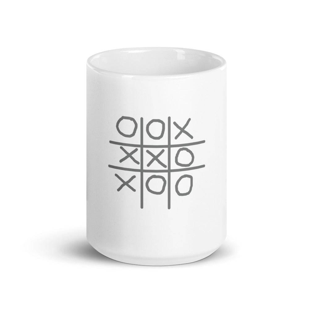 White glossy mug/xxx b-w - Enet Images