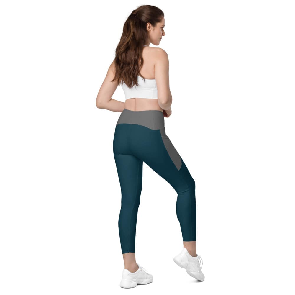Leggings with pockets/Blue-Grey - Enet Images