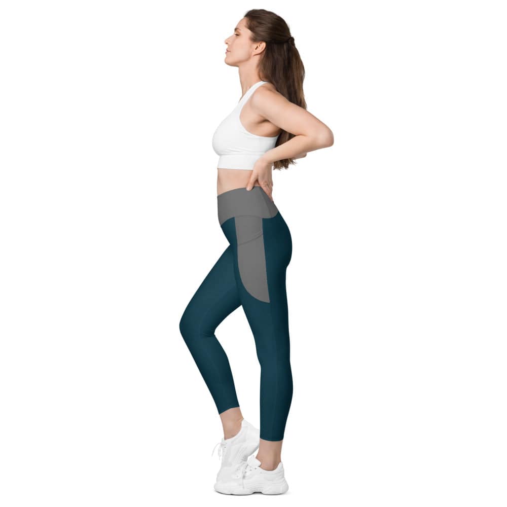 Leggings with pockets/Blue-Grey - Enet Images