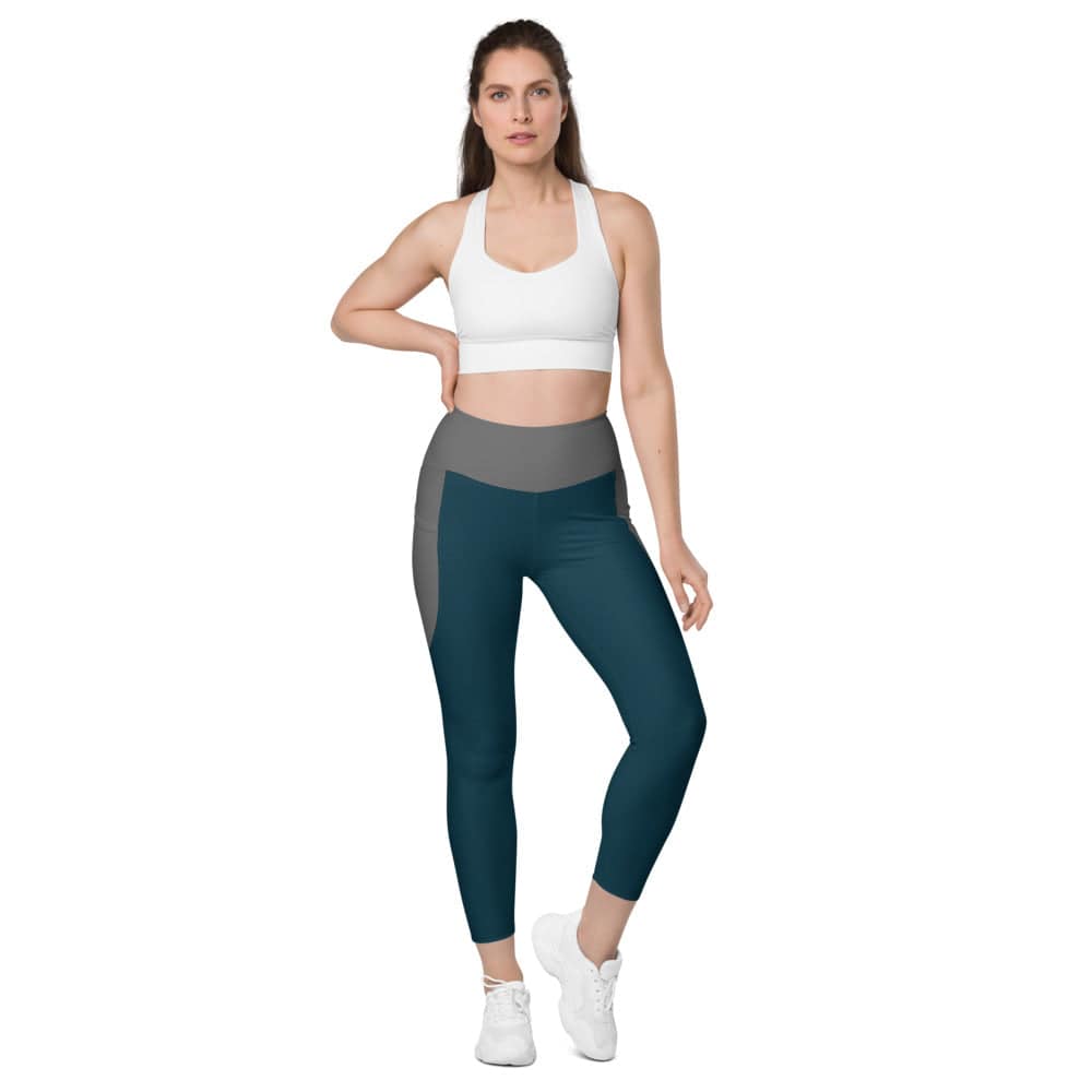 Leggings with pockets/Blue-Grey - Enet Images