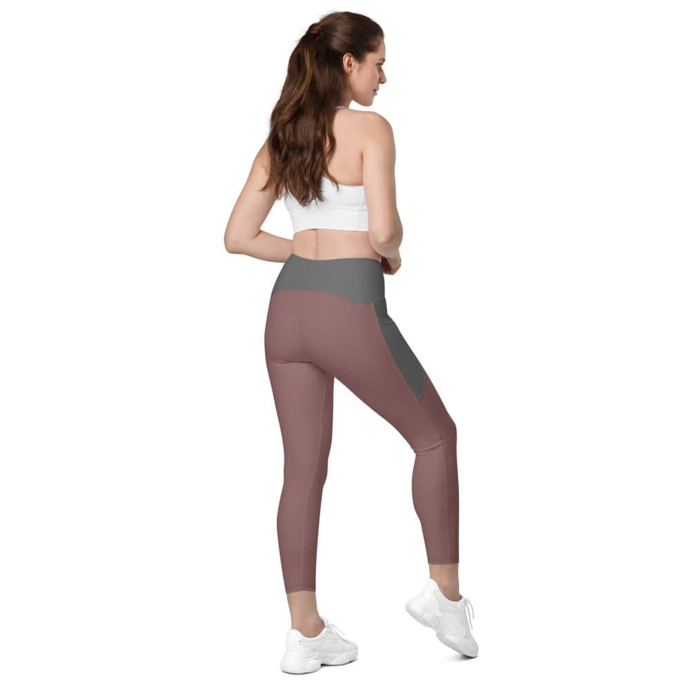 Leggings with pockets/Brown-Grey - Enet Images