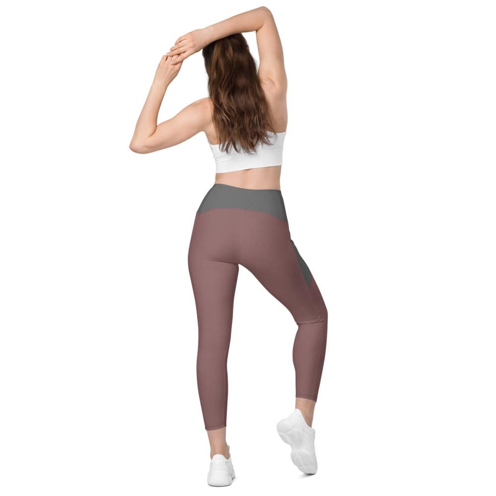 Leggings with pockets/Brown-Grey - Enet Images