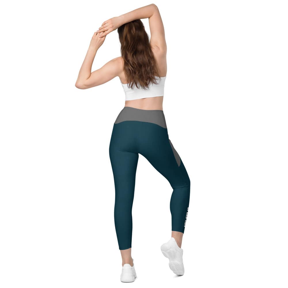 Leggings with pockets/Speed-Run/Blue-Grey - Enet Images