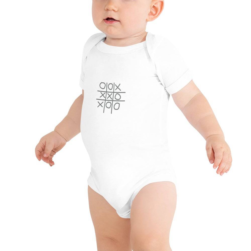 Baby short sleeve one piece/xxx b-w - Enet Images
