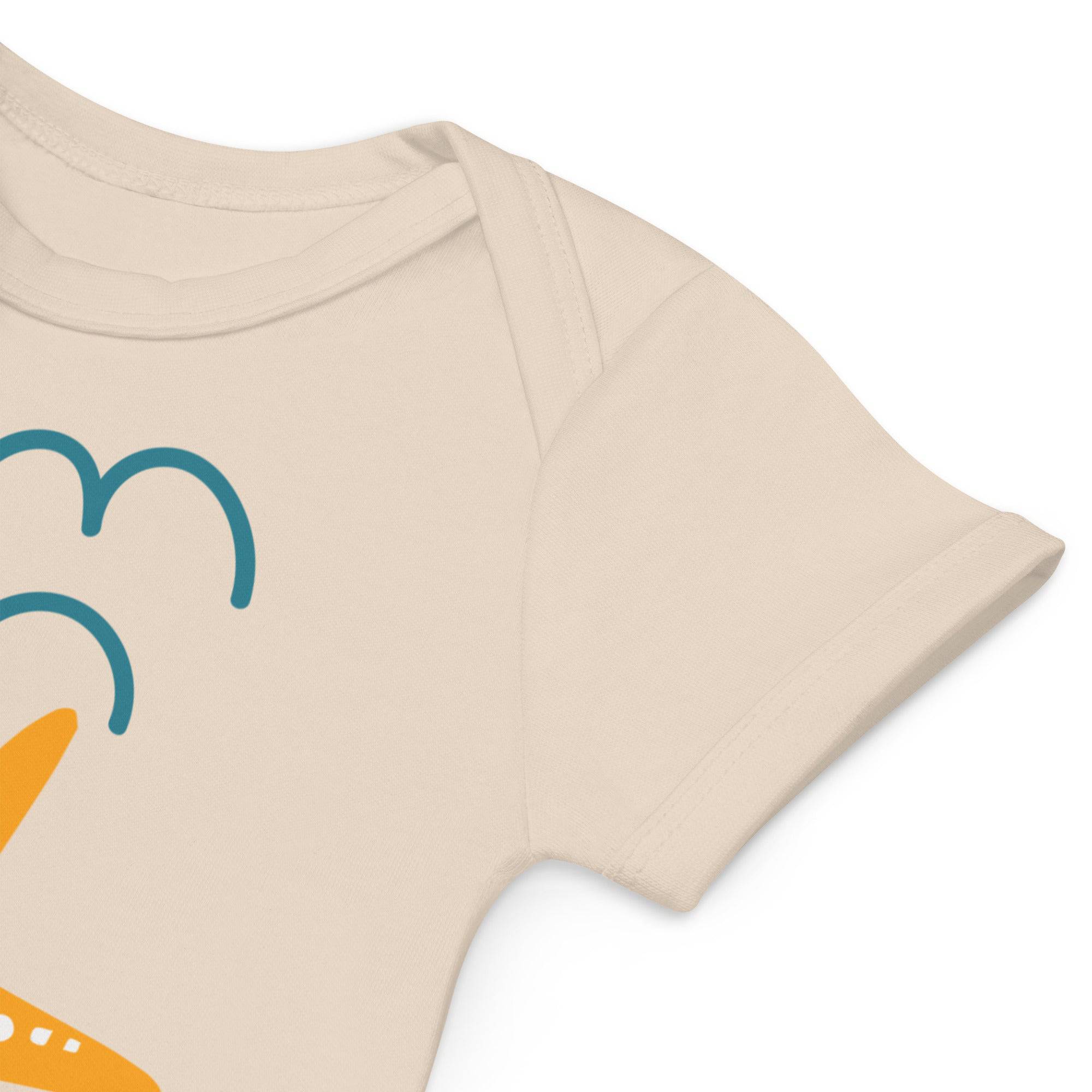 Organic cotton baby bodysuit/Star-Fish - Enet Images