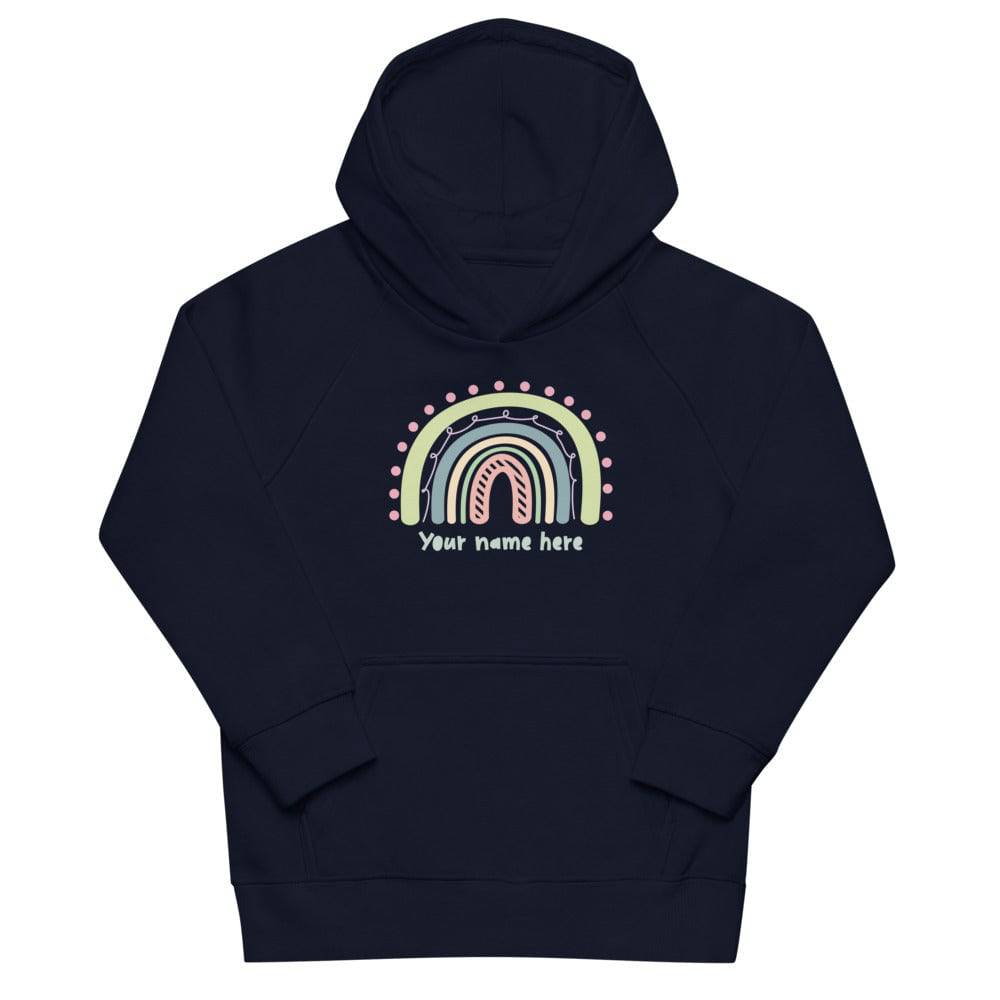 Kids eco hoodie/Rainbow/Personalized - Enet Images