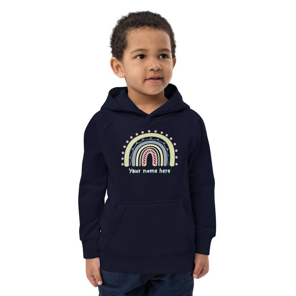 Kids eco hoodie/Rainbow/Personalized - Enet Images