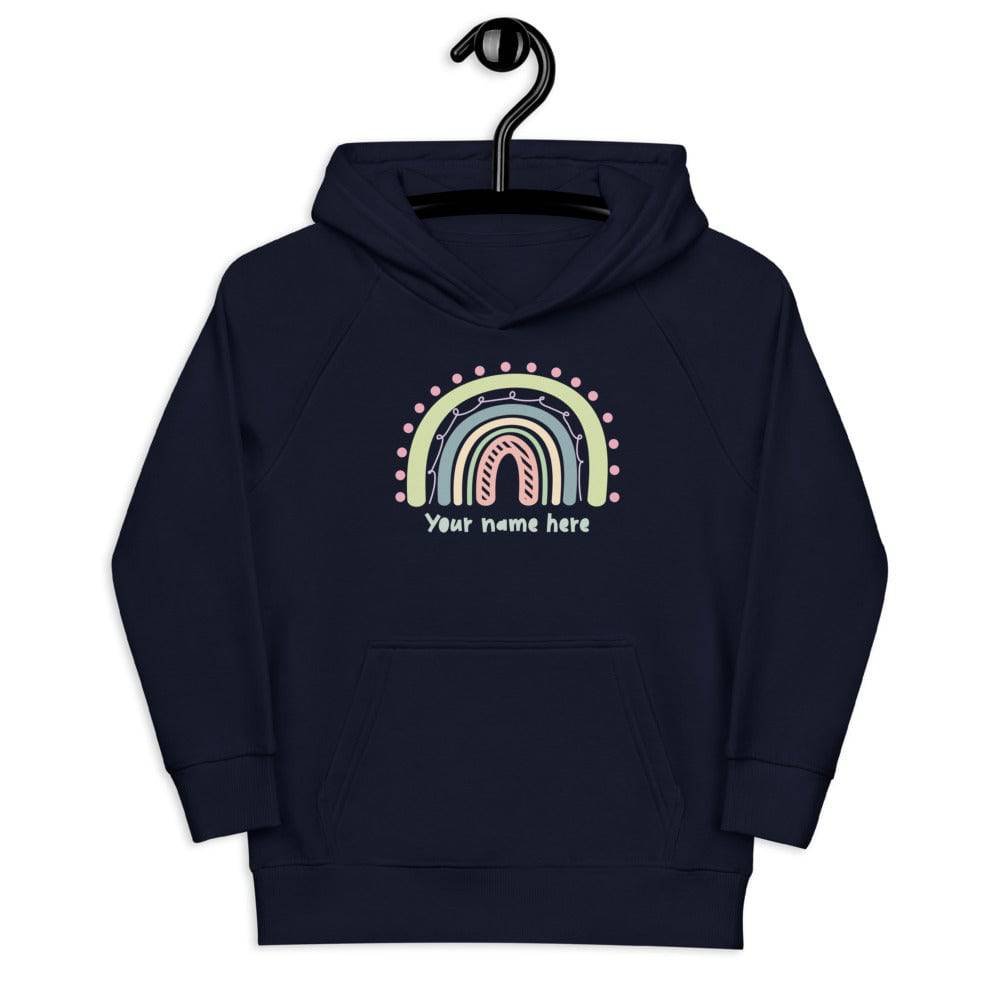 Kids eco hoodie/Rainbow/Personalized - Enet Images