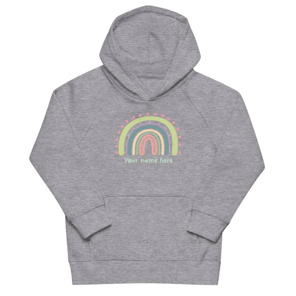 Kids eco hoodie/Rainbow/Personalized - Enet Images