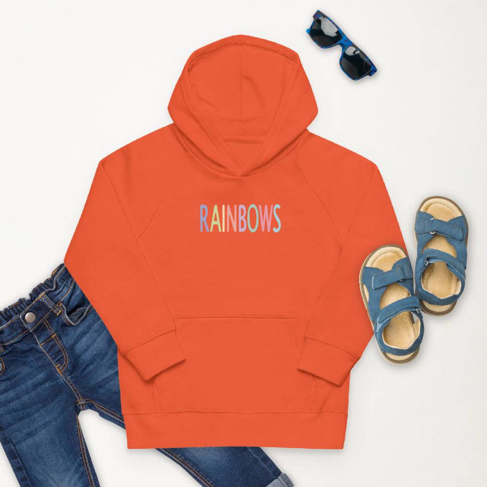 Kids eco hoodie/Rainbows - Enet Images