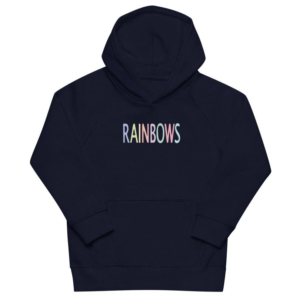 Kids eco hoodie/Rainbows - Enet Images