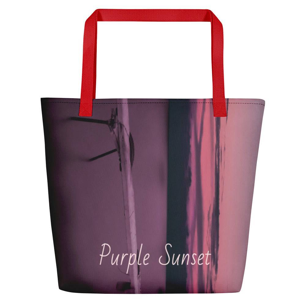 Beach Bag/Purple Sunset - Enet Images