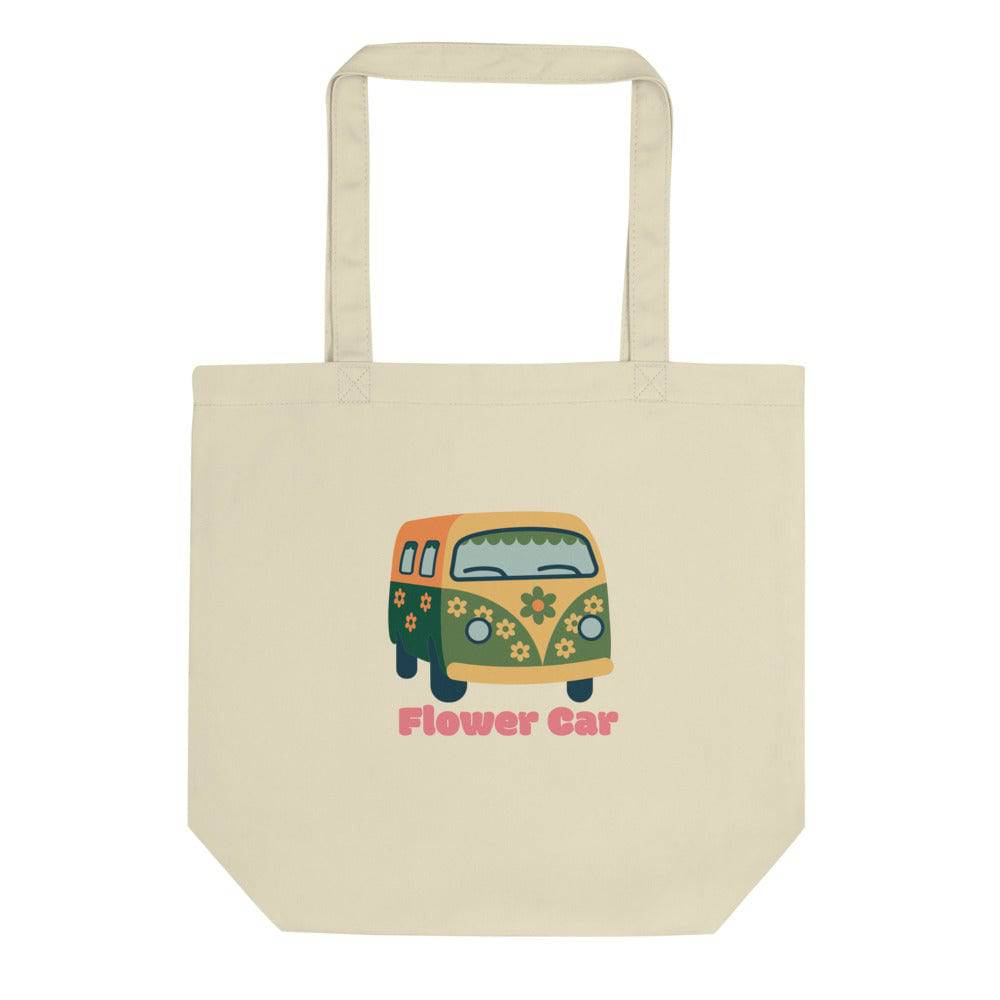 Eco Tote Bag/Flower Car/Personalized - Enet Images