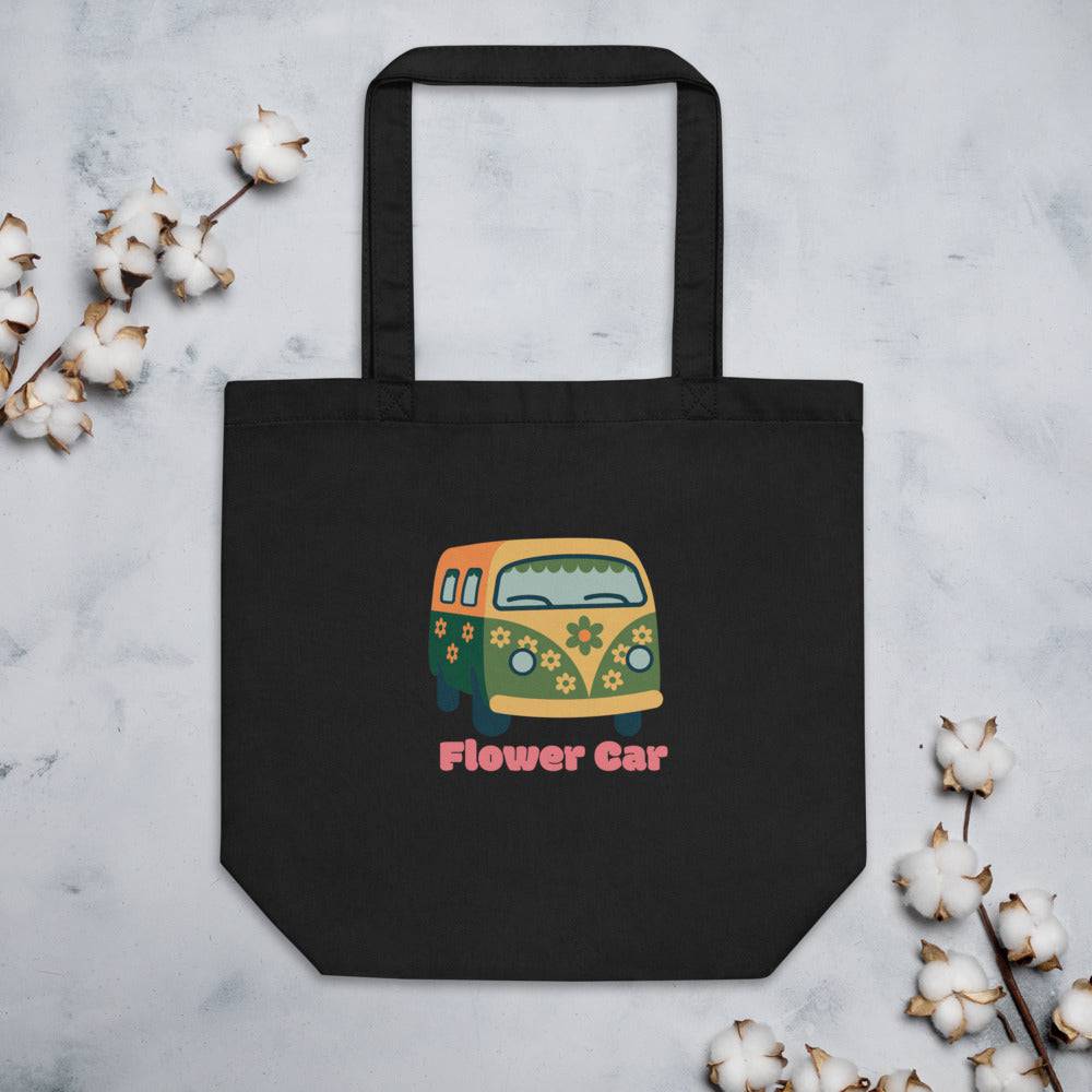 Eco Tote Bag/Flower Car/Personalized - Enet Images
