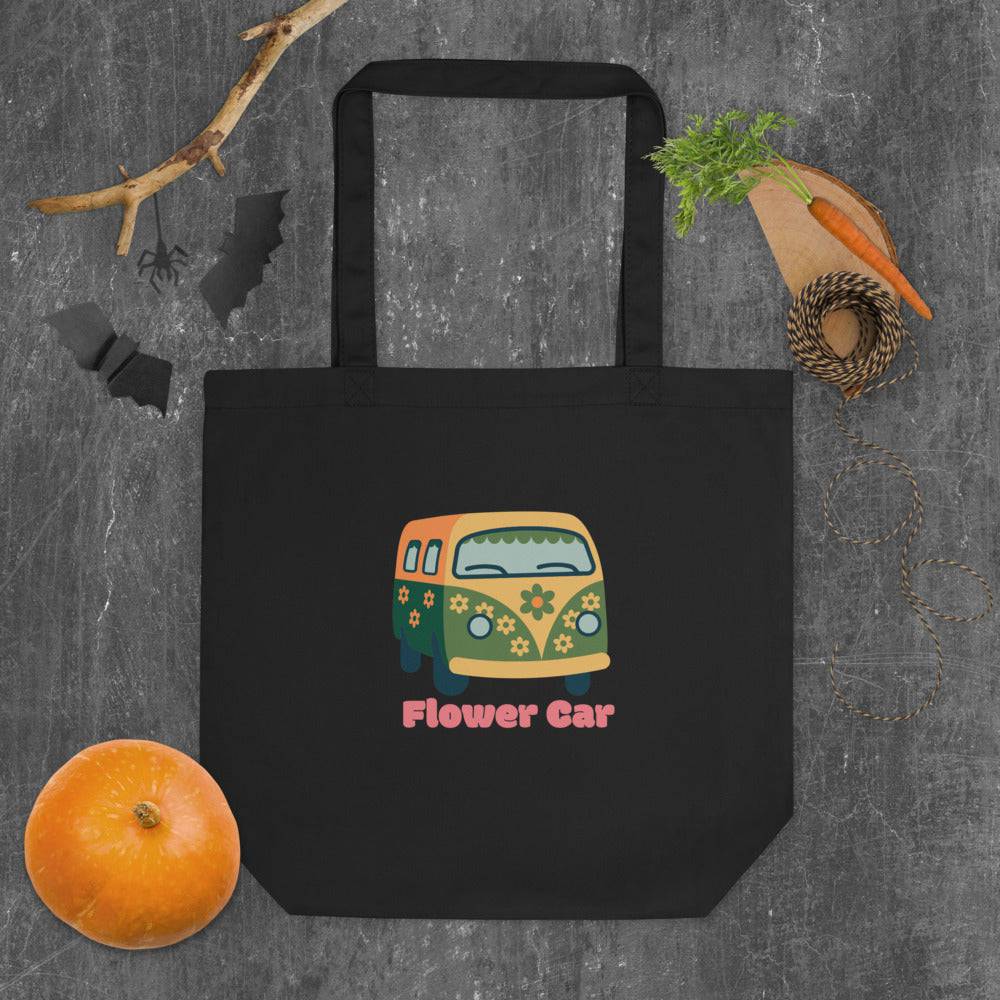 Eco Tote Bag/Flower Car/Personalized - Enet Images