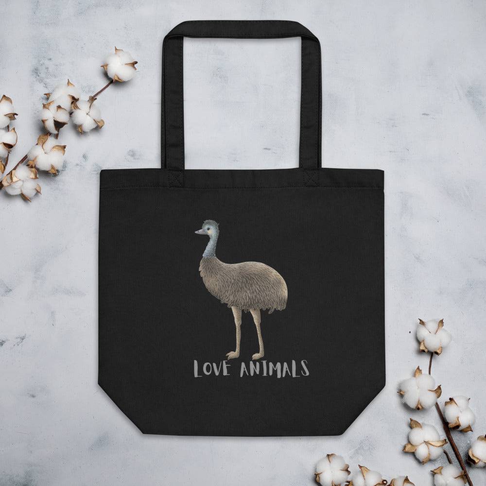 Eco Tote Bag/Love Animals Emu - Enet Images
