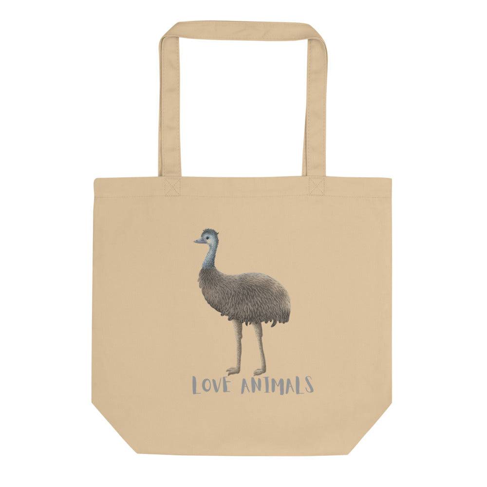 Eco Tote Bag/Love Animals Emu - Enet Images