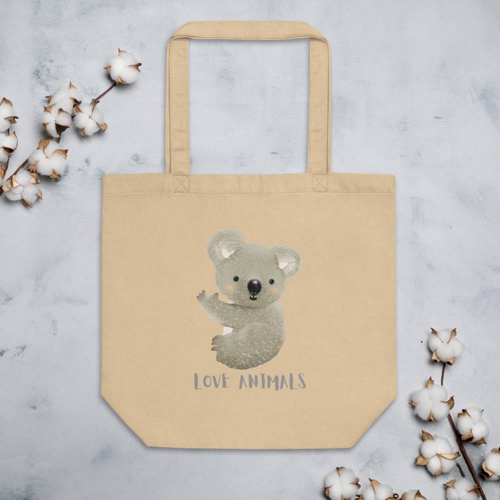 Eco Tote Bag/Love Animals Koala - Enet Images