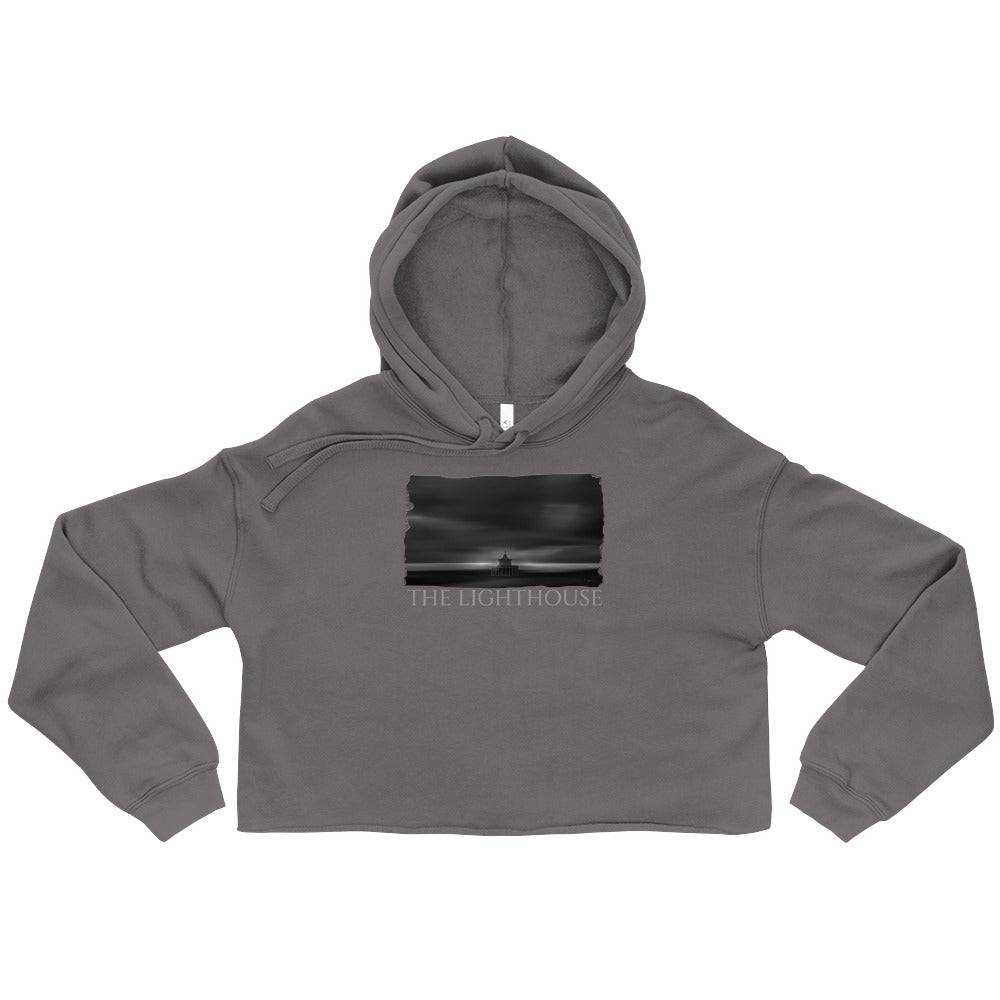 Crop Hoodie/The Lighthouse B&W/Personalised - Enet Images