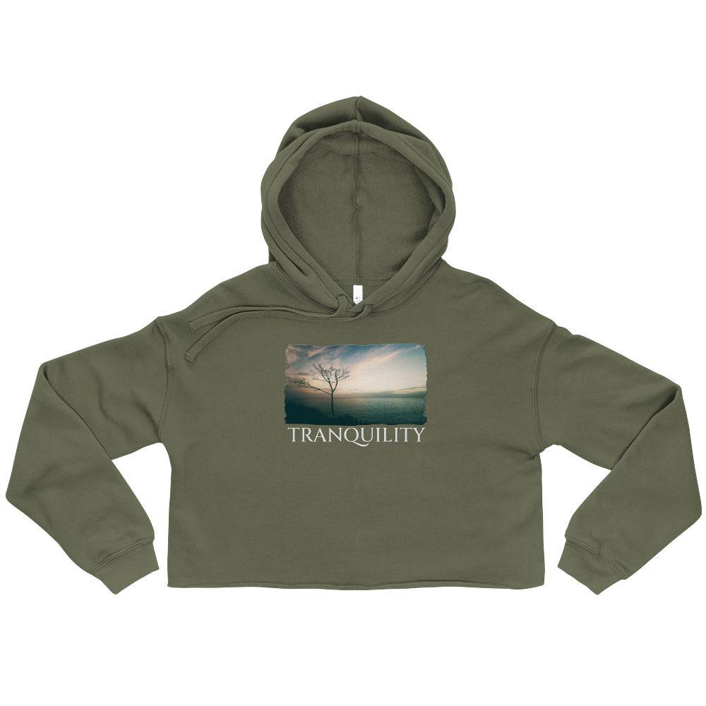 Crop Hoodie/Tranquility/Personalized - Enet Images