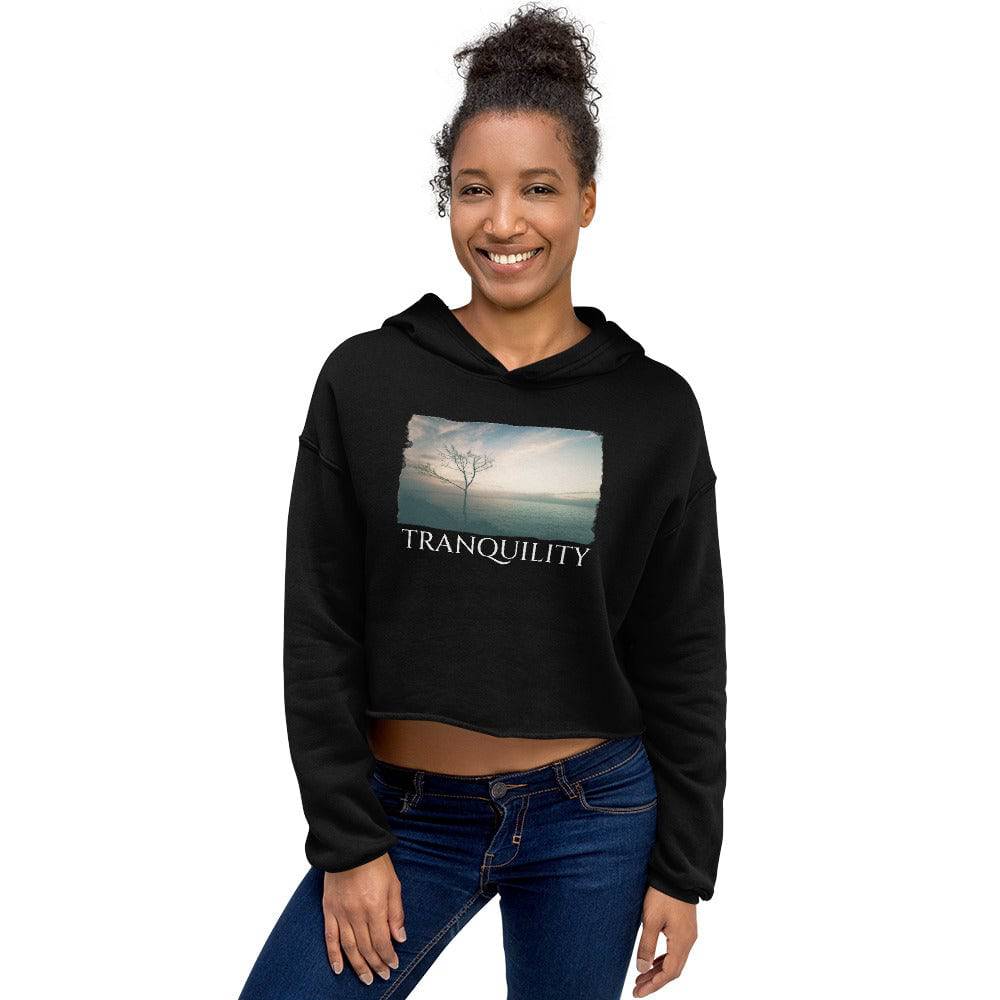 Crop Hoodie/Tranquility/Personalized - Enet Images