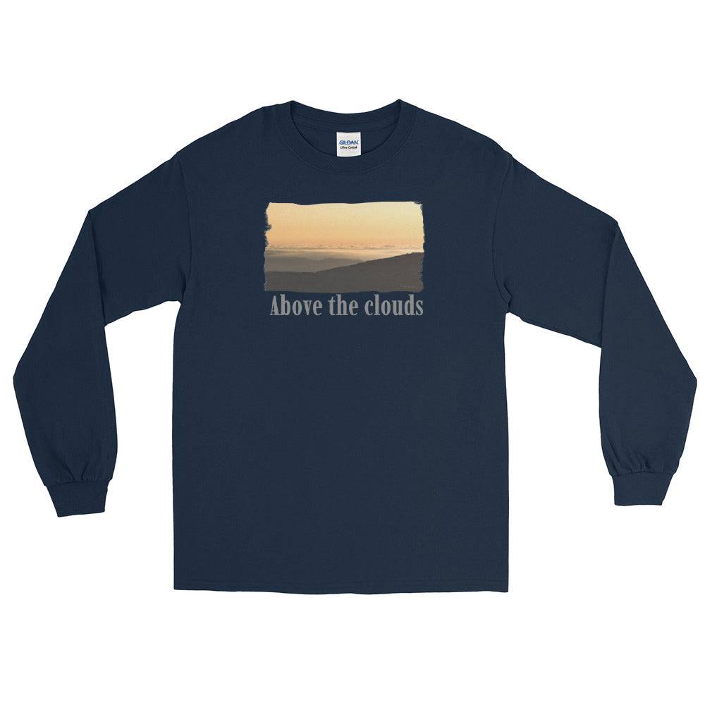 Men’s Long Sleeve Shirt/Above The Clouds/Personalised - Enet Images
