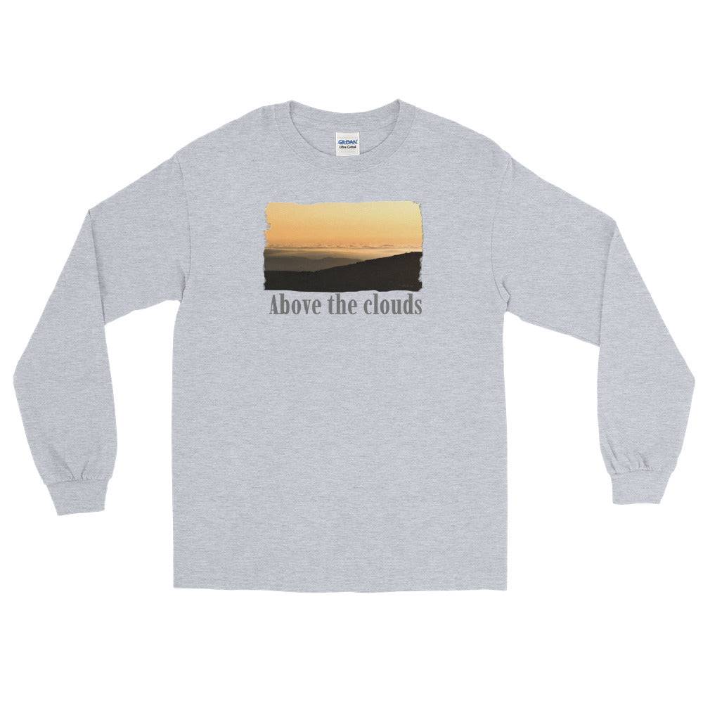 Men’s Long Sleeve Shirt/Above The Clouds/Personalised - Enet Images