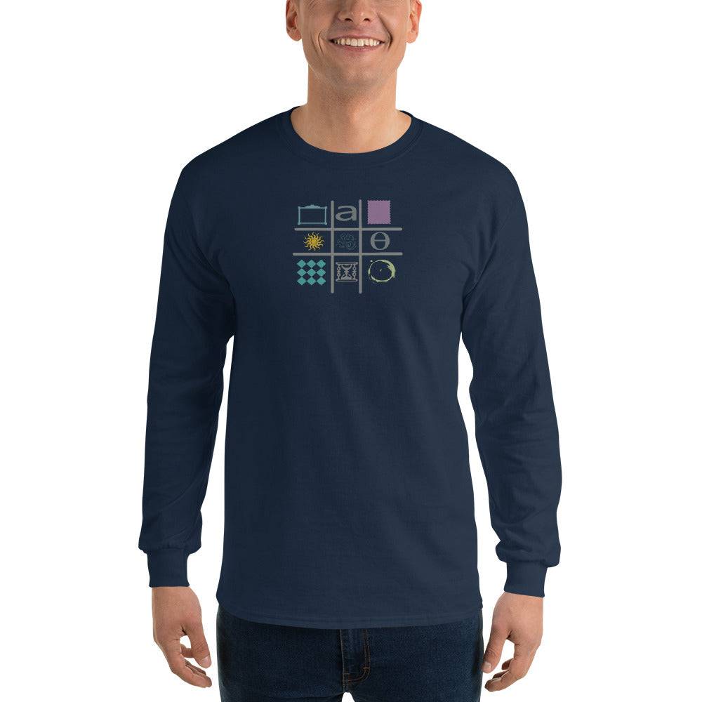 Men’s Long Sleeve Shirt/Artistic Shapes - Enet Images